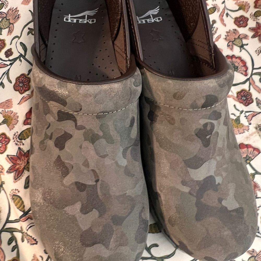 New Camo Dansko clogs